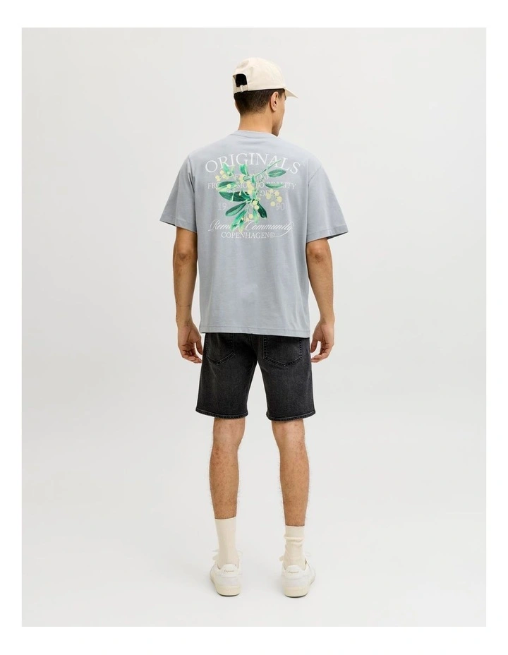 Catskills Cut Out Tee Crew Neck in Blue image 4