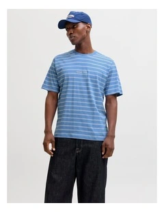 Morrebro Stripe Tee in Blue