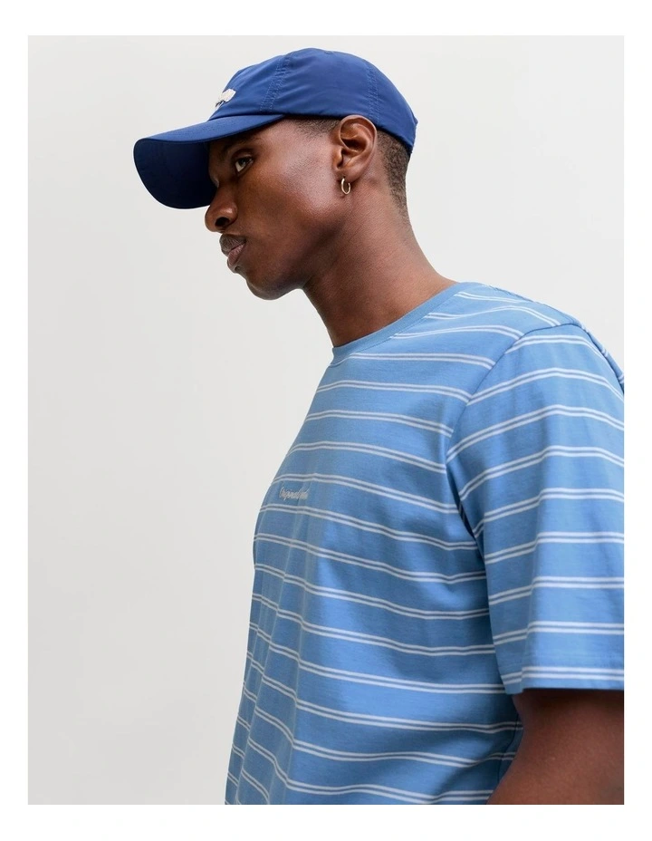 Morrebro Stripe Tee in Blue image 2