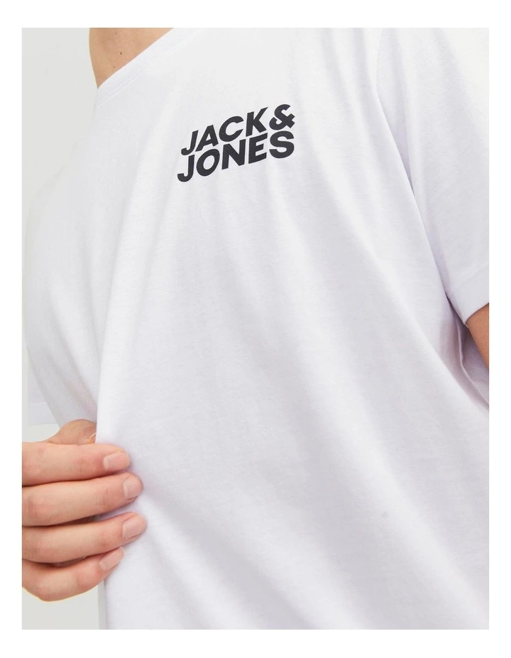 Corp Logo T-Shirt in White image 2