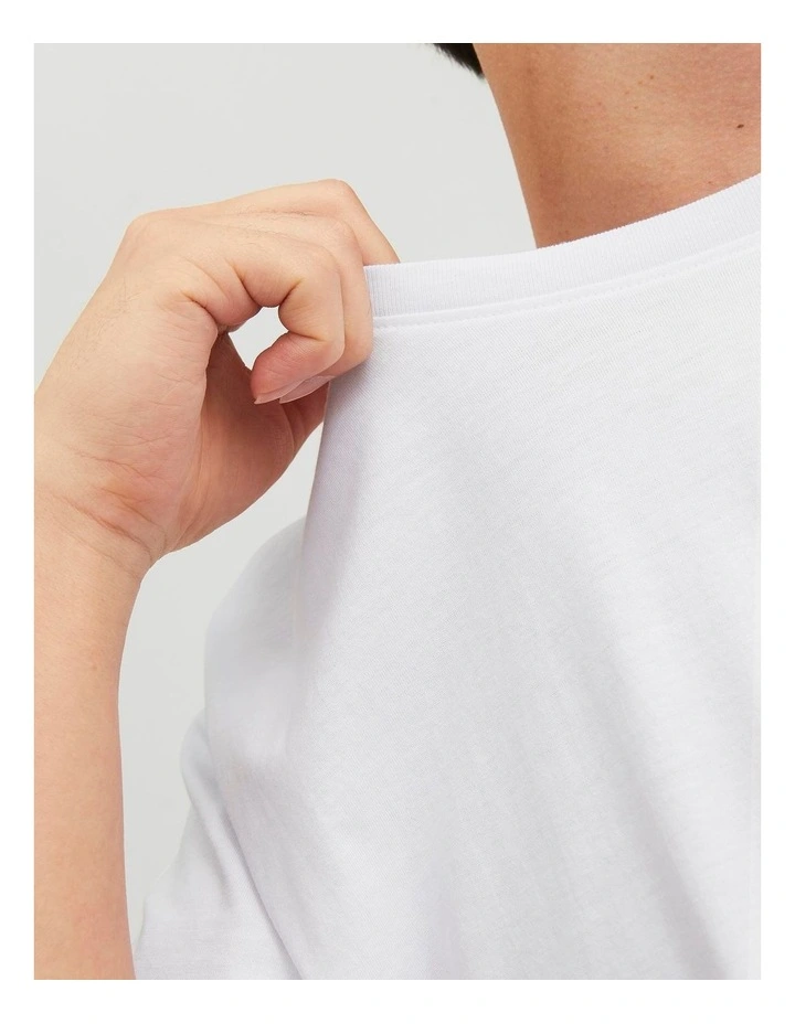 Corp Logo T-Shirt in White image 3