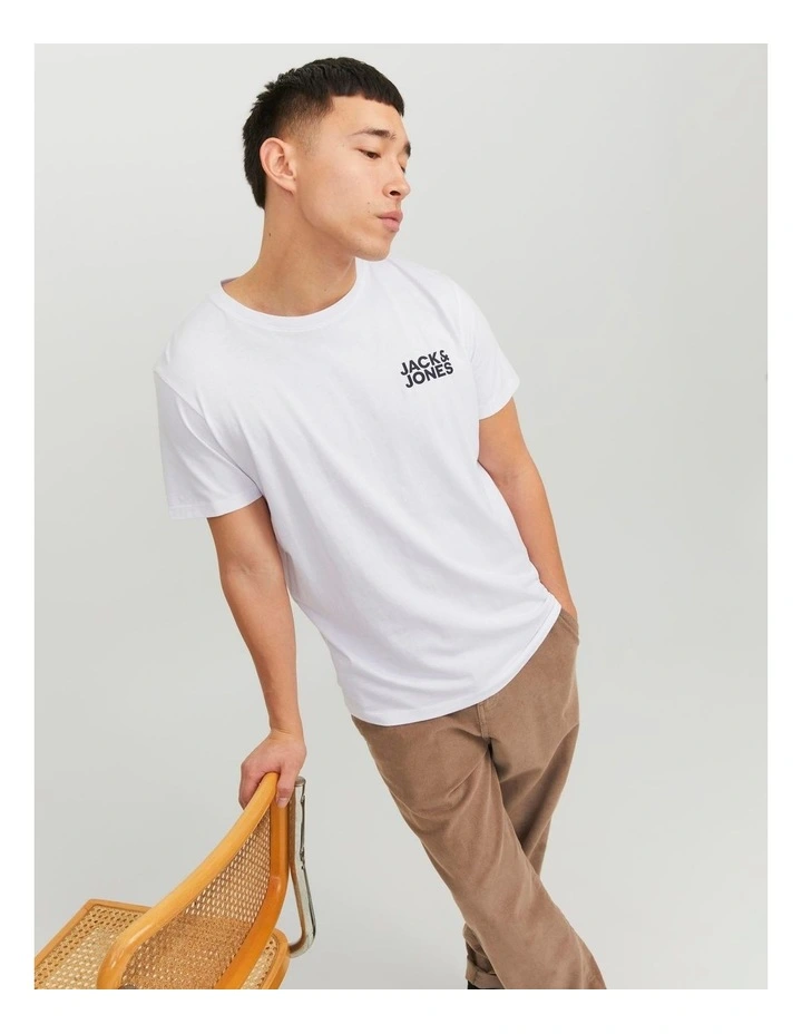 Corp Logo T-Shirt in White image 4