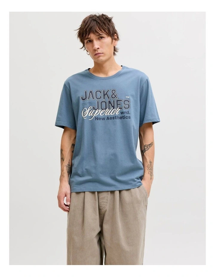JJE LOGO TEE O-NECK 2 COLOUR image 1