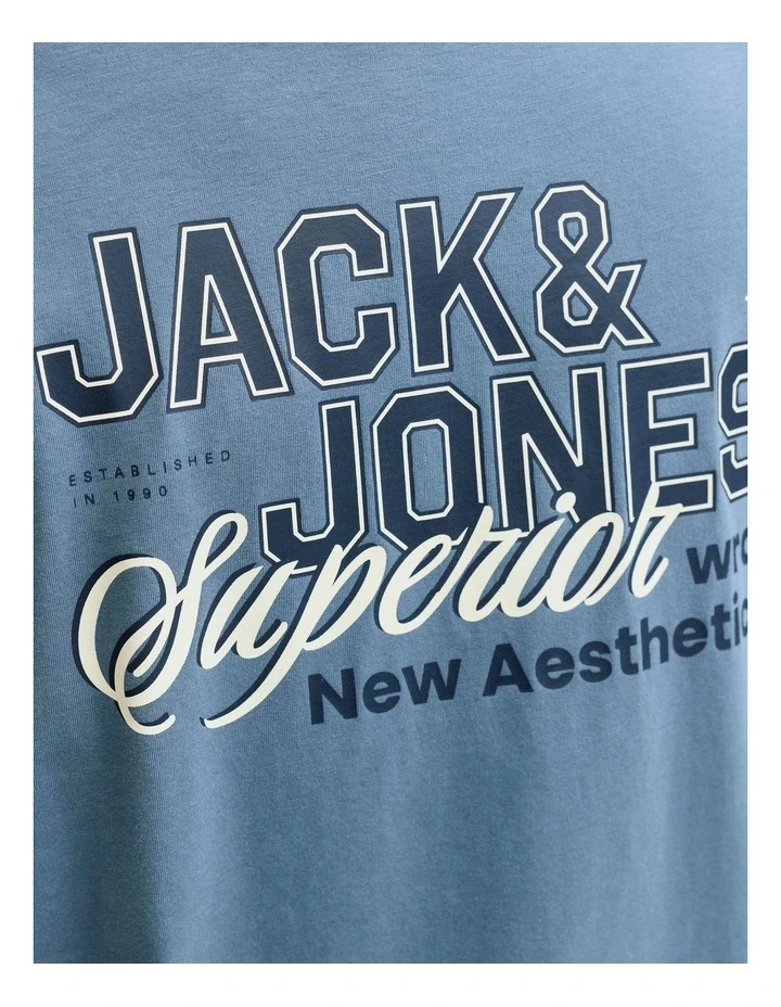 JJE LOGO TEE O-NECK 2 COLOUR image 4