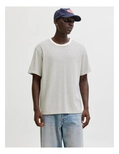 Jjedover Striped Tee Ss Crew Neck Sn