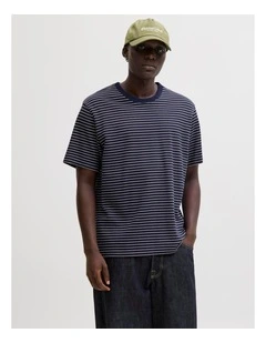 Jjedover Striped Tee Ss Crew Neck Sn