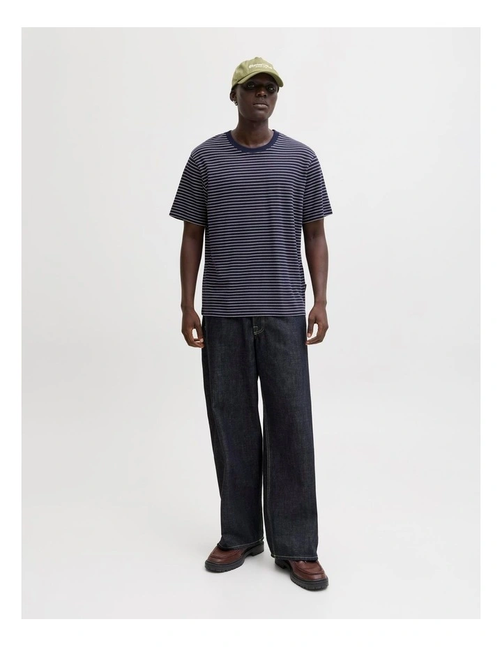 Jjedover Striped Tee Ss Crew Neck Sn image 2