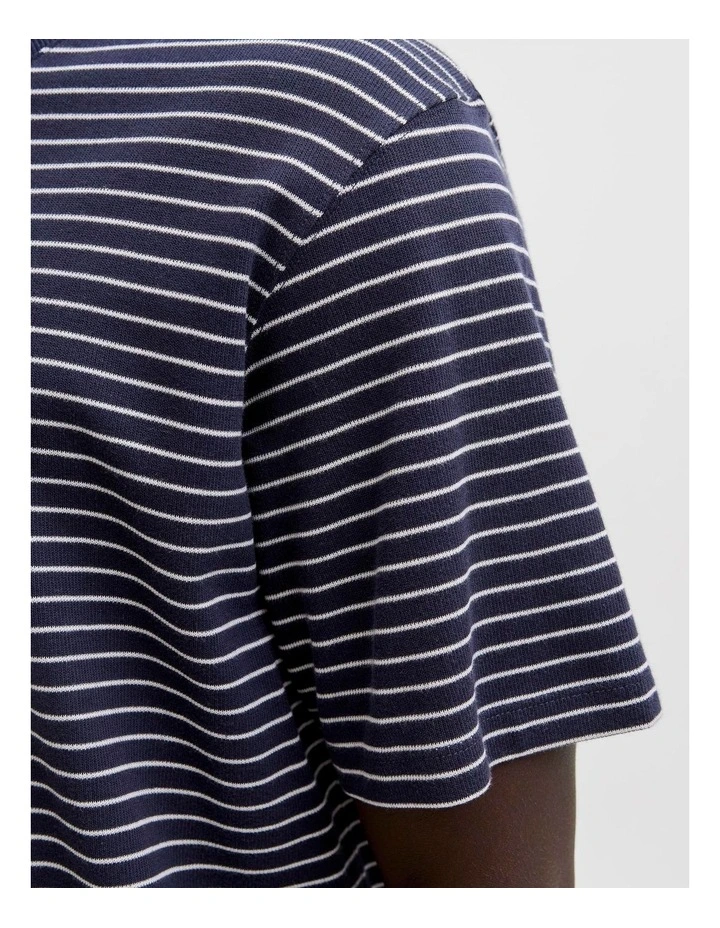 Jjedover Striped Tee Ss Crew Neck Sn image 5