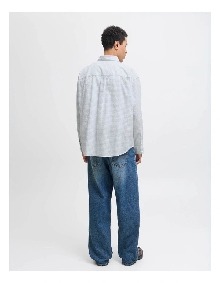 Jorcambridge Seersucker Shirt in Skyway image 2