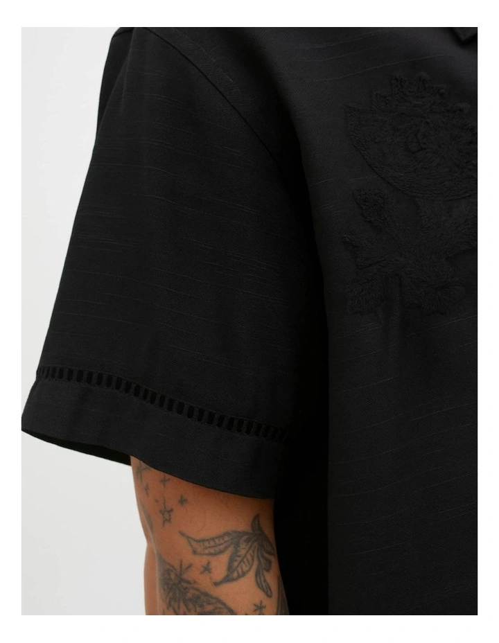 Jorgreenwich Emb Shirt in Black image 4