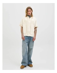 Jorgreenwich Emb Shirt in Antique White