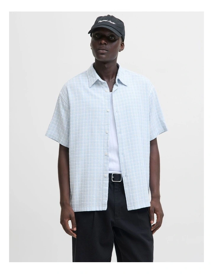 Jorgramercy Dobby Check Shirt in Skyway image 1
