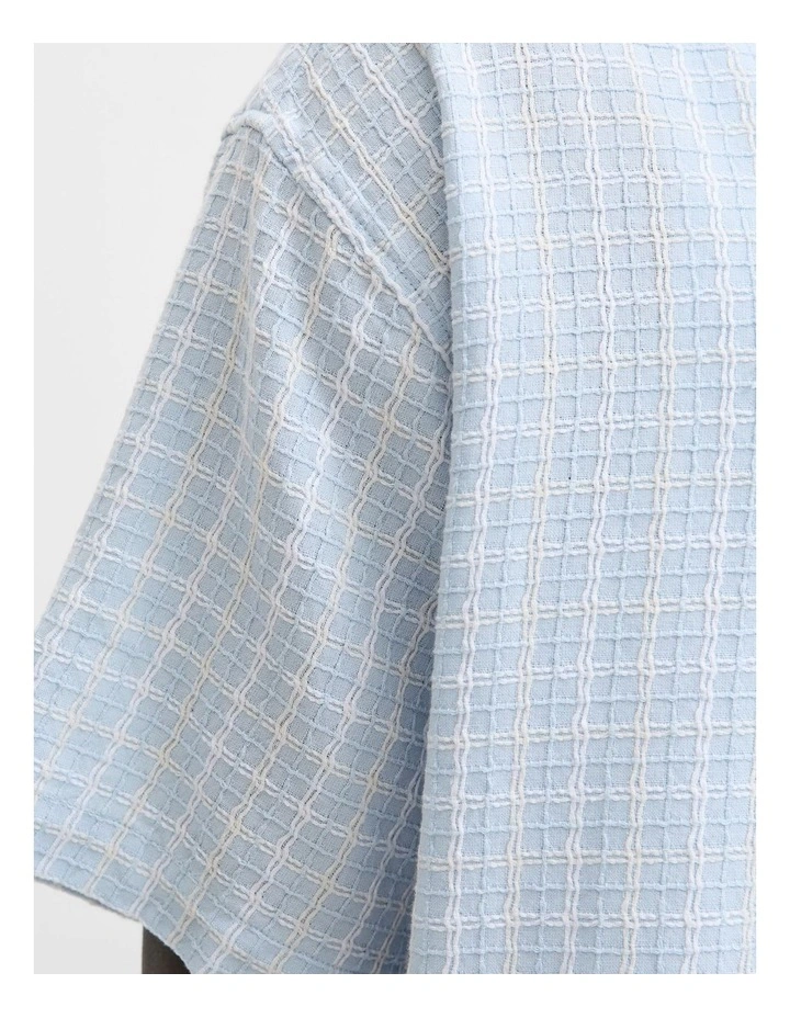 Jorgramercy Dobby Check Shirt in Skyway image 6