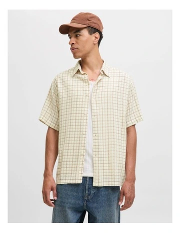 Jorgramercy Dobby Check Shirt in Antique White
