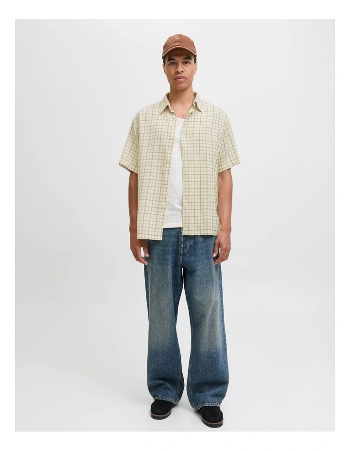 Jorgramercy Dobby Check Shirt in Antique White image 3