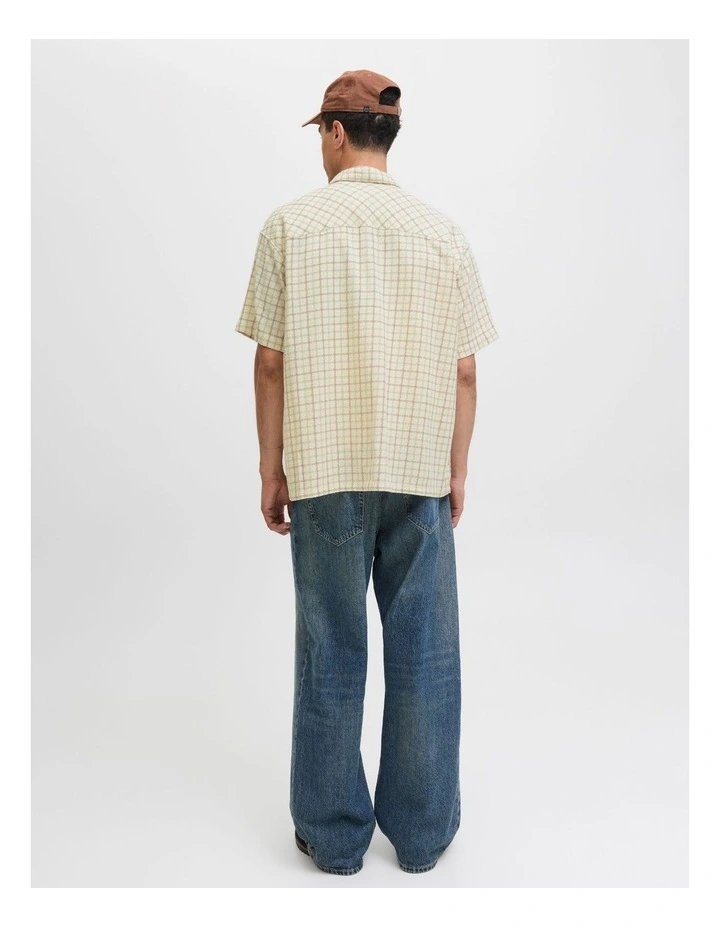 Jorgramercy Dobby Check Shirt in Antique White image 4