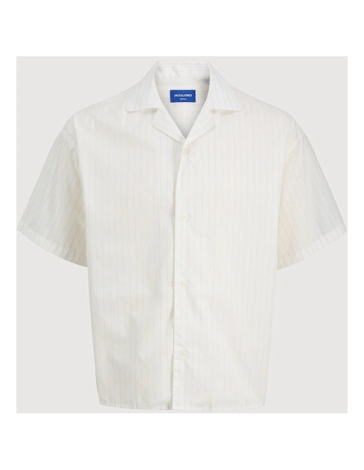 Jorbillyburg Stripe Resort Shirt in Cloud Dancer image 1