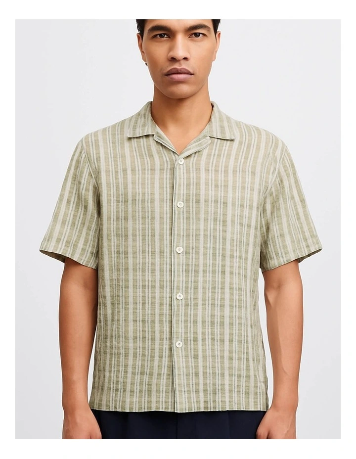 Jorluke Billyburg Structure Shirt in Olive Drab image 1