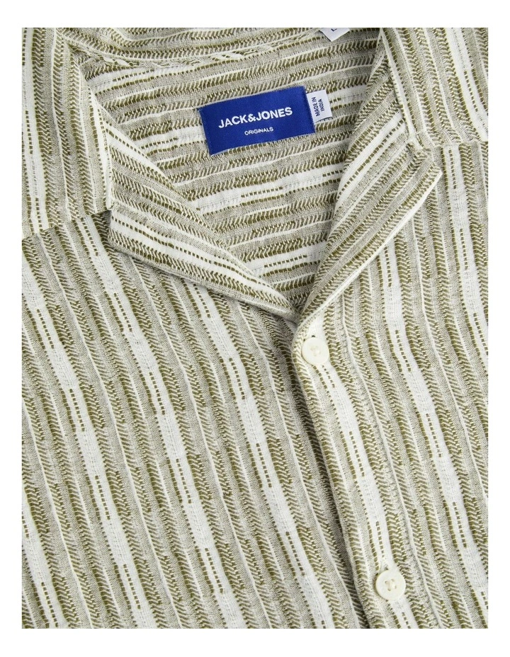 Jorluke Billyburg Structure Shirt in Olive Drab image 3