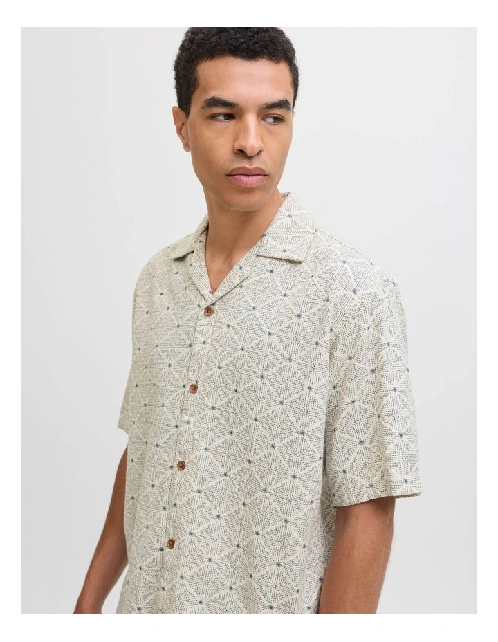 JPRBLUVINCENT Print Resort Shirt in Goblin Blue image 6