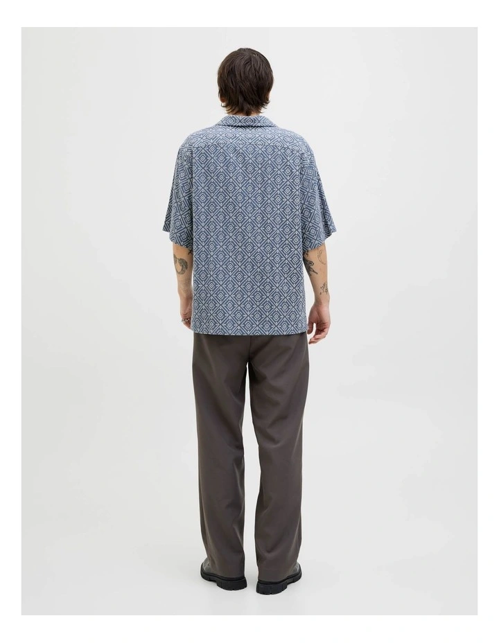 JPRBLUVINCENT Print Resort Shirt in Bering Sea image 4