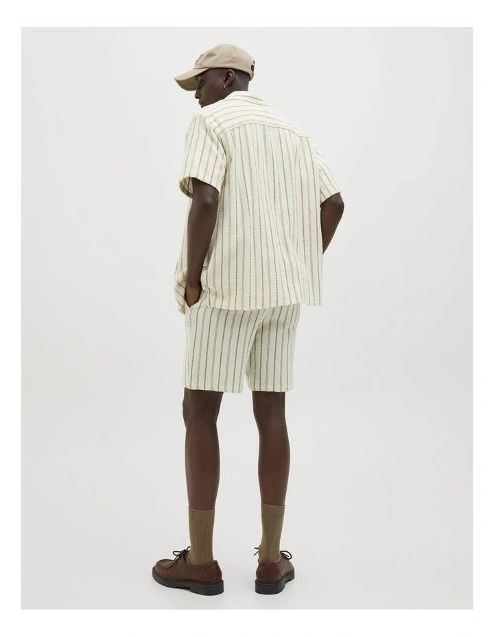 JORCOBA Stripe Resort Shir in Cedar image 4