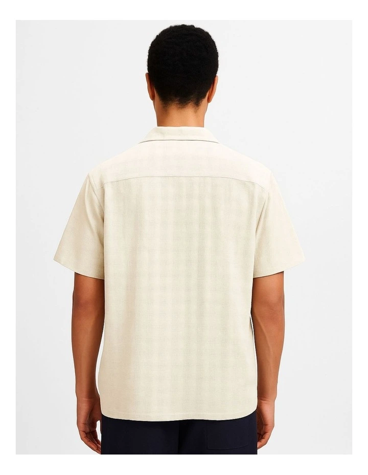 Jordia Structure Resort Shirt in Cloud Dancer image 2