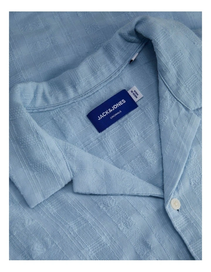 Jordia Structure Resort Shirt in Skyway image 3