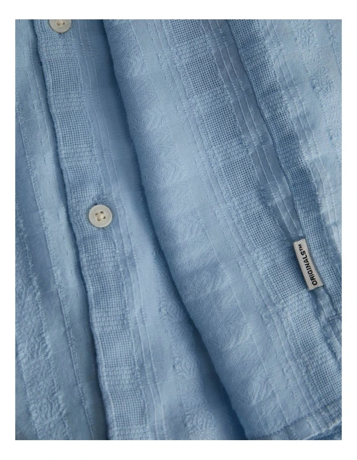 Jordia Structure Resort Shirt in Skyway image 4