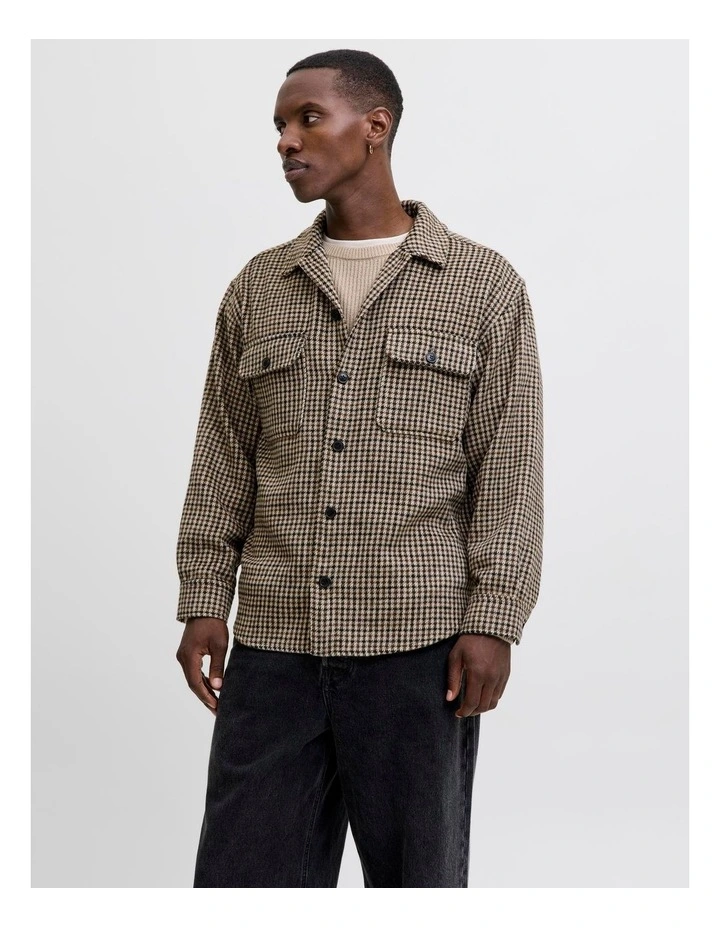 Bradley Ollie Overshirt in Brown image 1