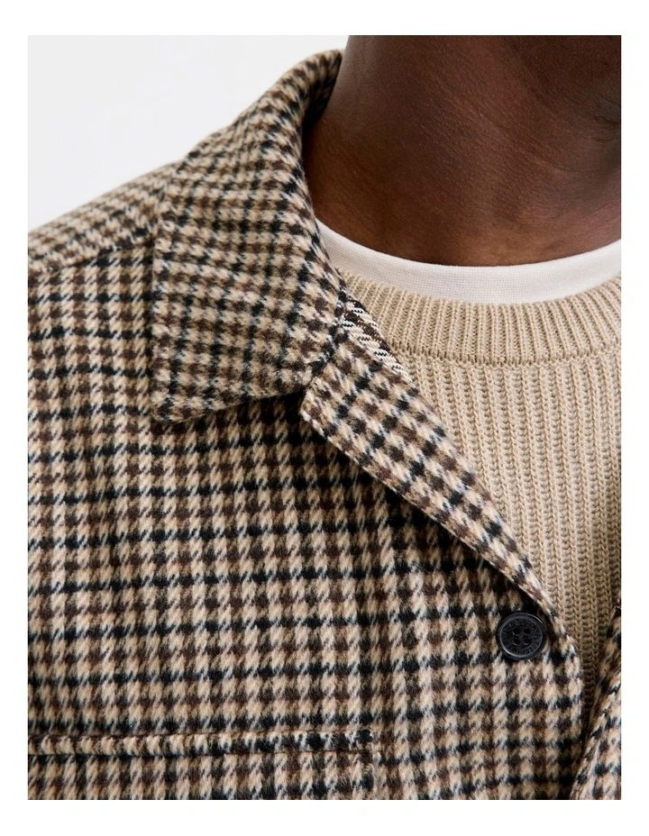 Bradley Ollie Overshirt in Brown image 3