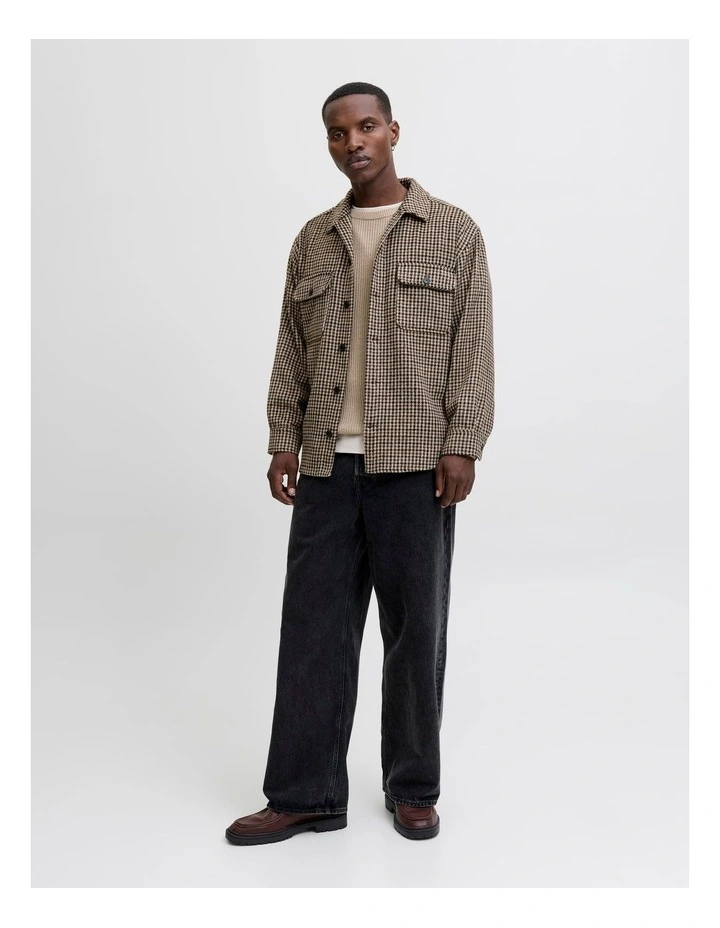 Bradley Ollie Overshirt in Brown image 4