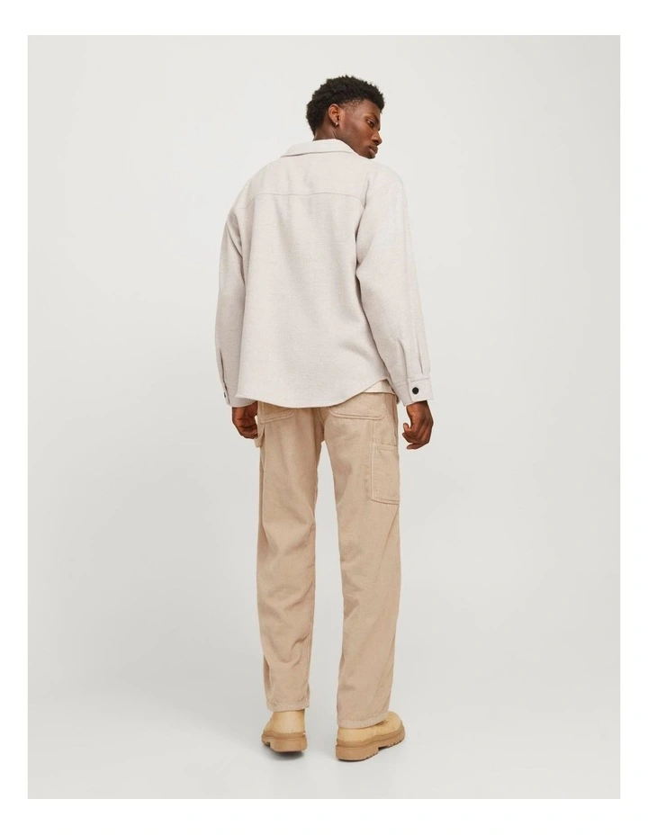 Bradley Ollie Overshirt in White image 4