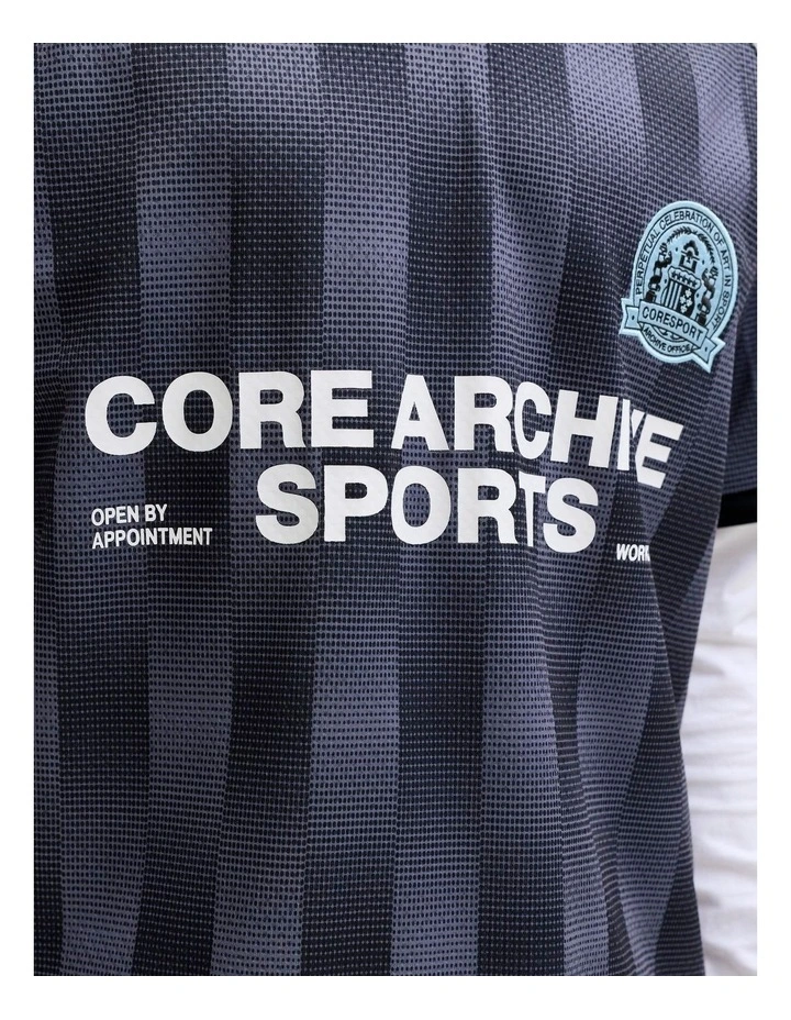 Breeze Football Mesh T-shirt in Blue image 4