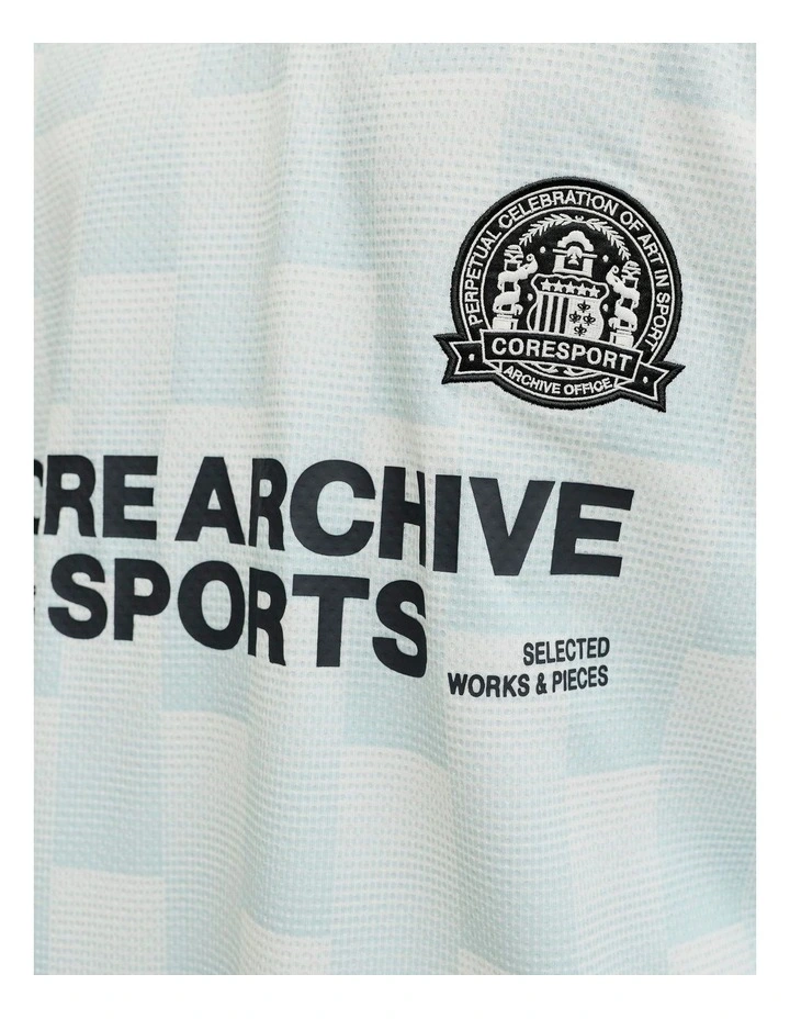 Breeze Football Mesh T-Shirt in White image 4