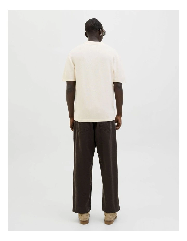 Jornorrebro Light Knit Polo in Sea Salt image 4