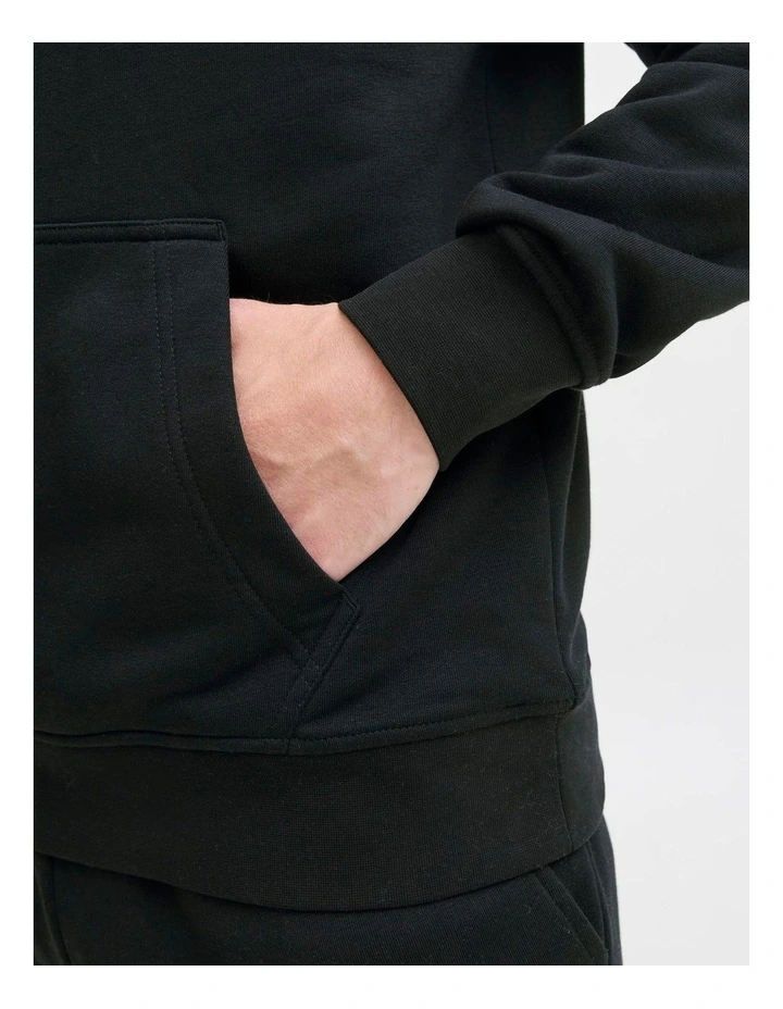 Soho Branded Hoodie in Black image 6