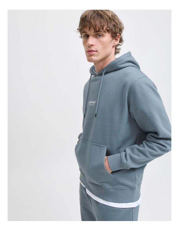 Soho Branded Hoodie in Blue image 2