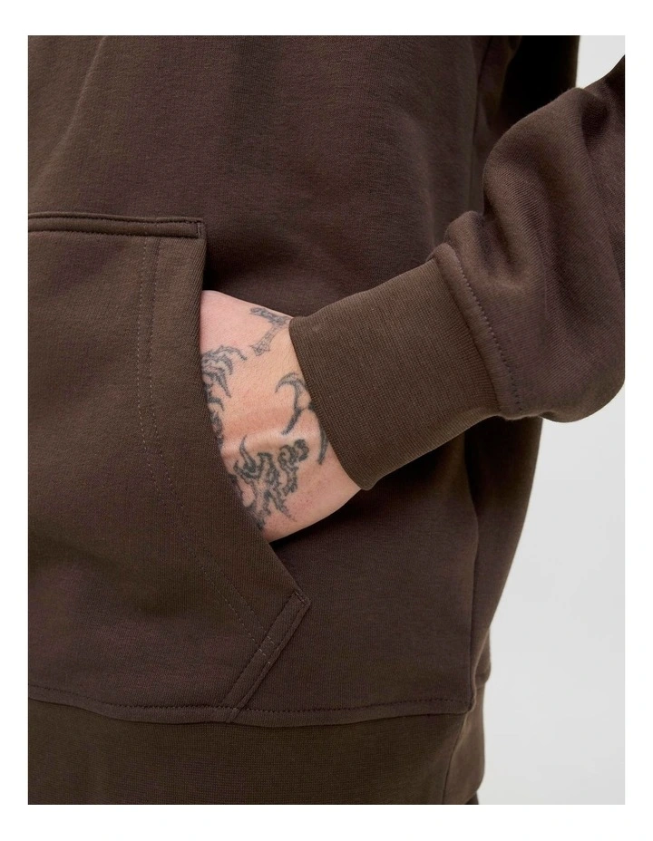 Soho Sweat Hoodie in Brown image 6