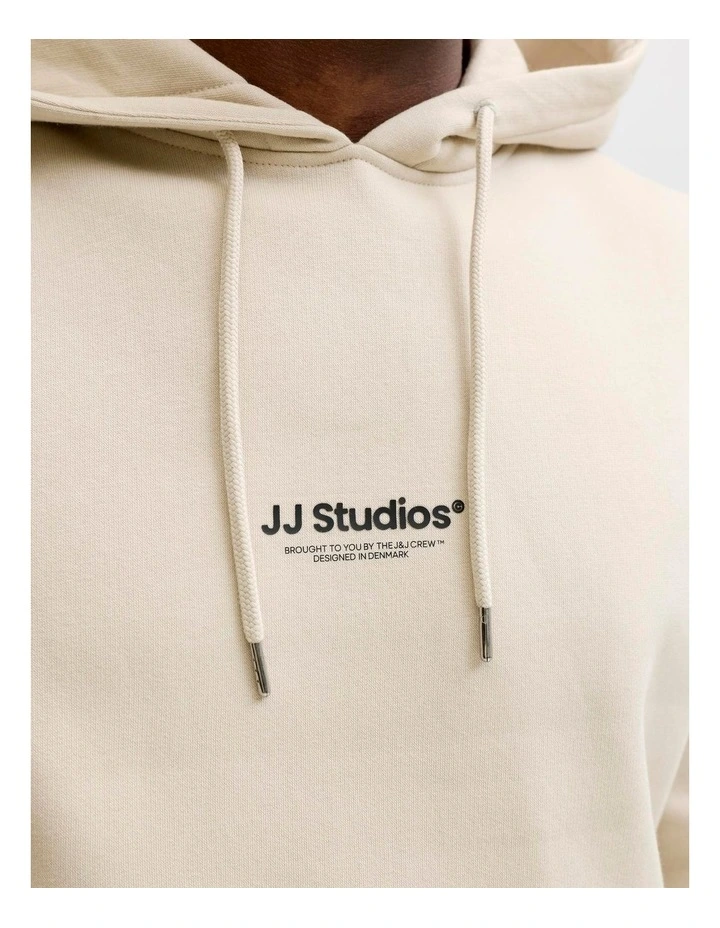 Soho Sweat Hoodie in White image 3
