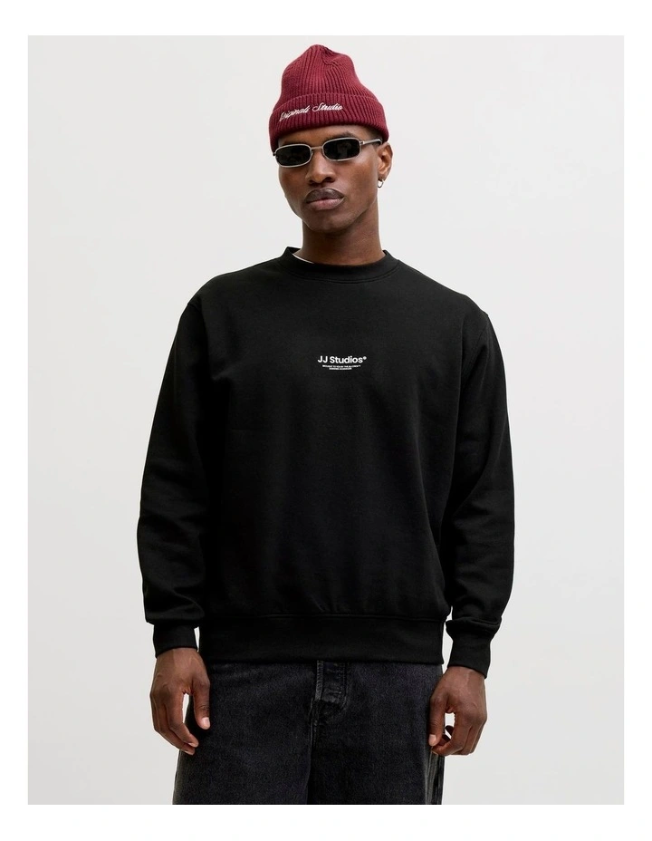 Soho Crew Sweatshirt in Black image 1