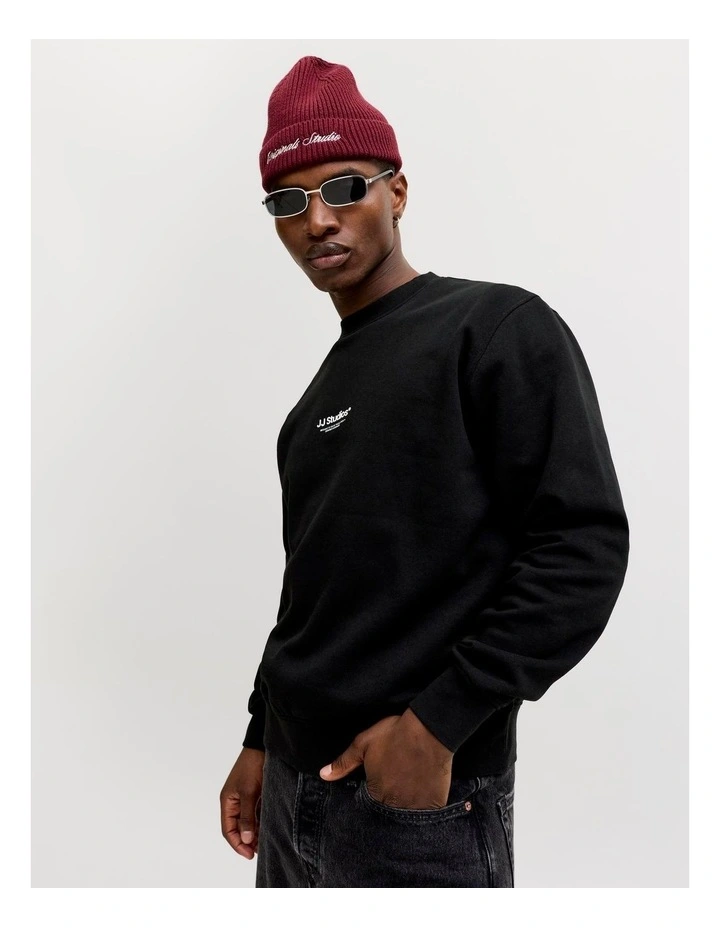 Soho Crew Sweatshirt in Black image 2
