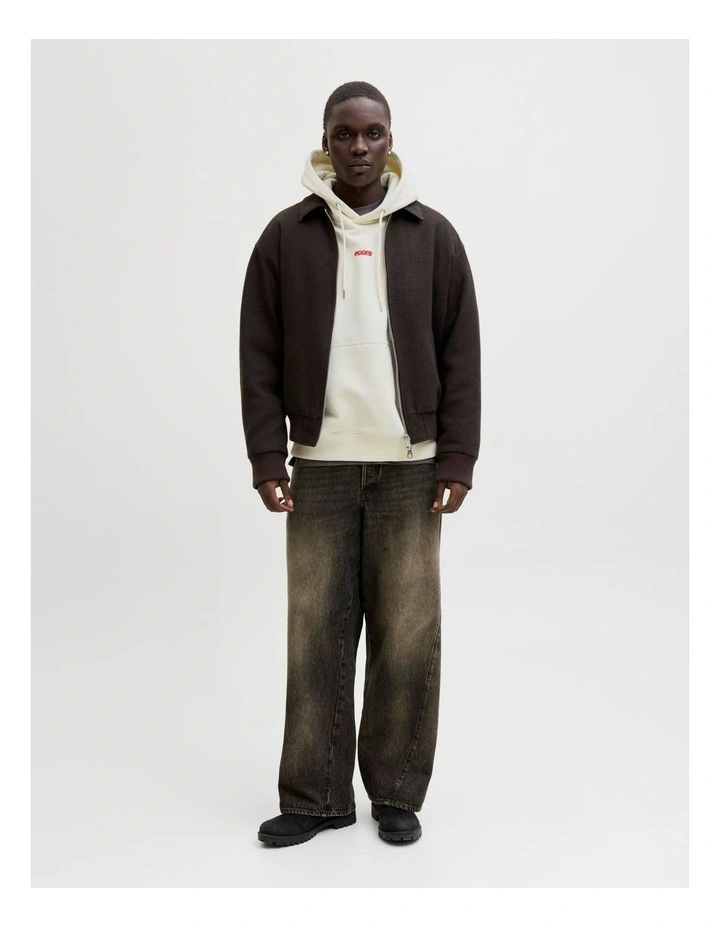 Club Backprint Sweat Hoodie in Sweetcorn image 3