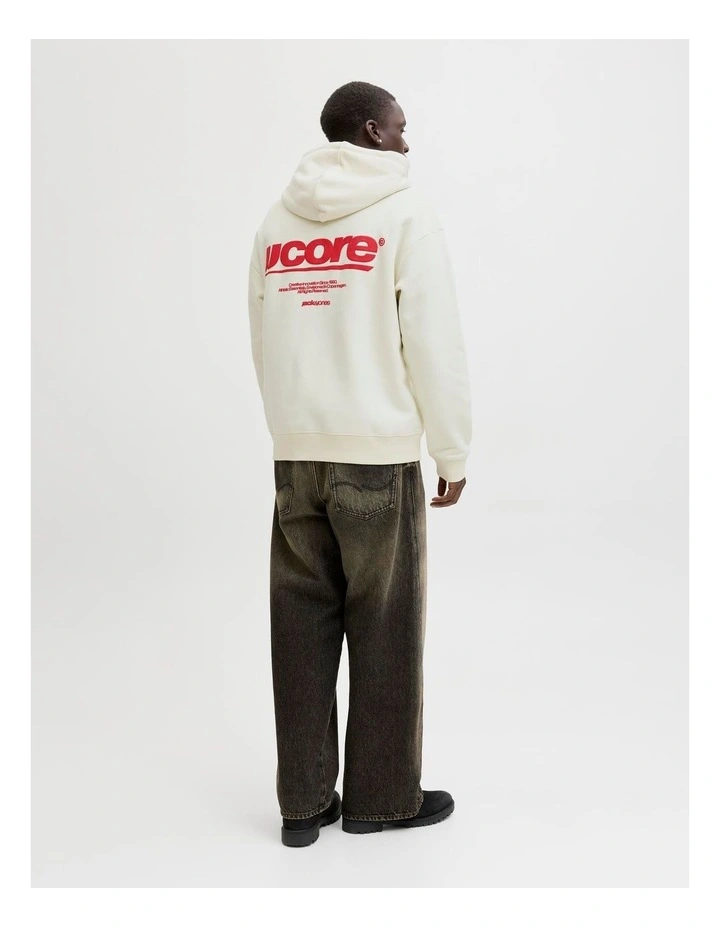 Club Backprint Sweat Hoodie in Sweetcorn image 4