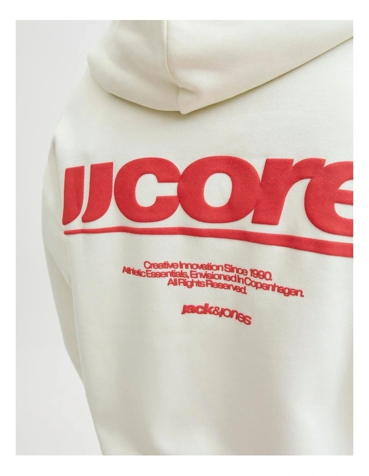 Club Backprint Sweat Hoodie in Sweetcorn image 5