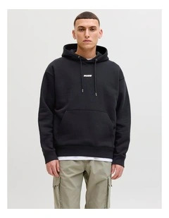 Club Backprint Sweat Hoodie in Black