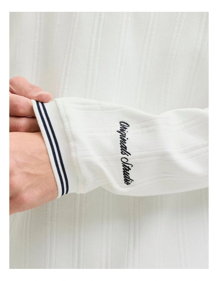 Niagara Sweat Split Neck Knit in White image 6