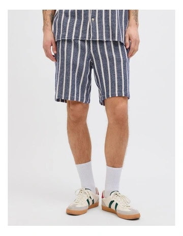 JPSTJAIDEN COBA Stripe Jog Shorts in Ocean Cavern