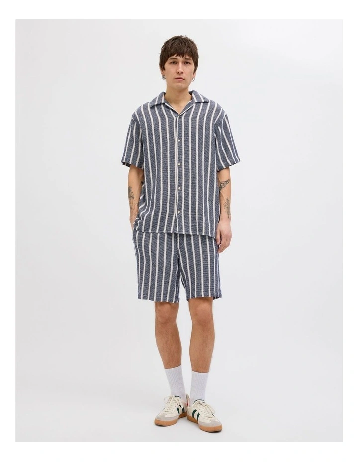 JPSTJAIDEN COBA Stripe Jog Shorts in Ocean Cavern image 3