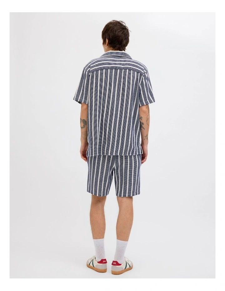 JPSTJAIDEN COBA Stripe Jog Shorts in Ocean Cavern image 4